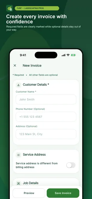 Turf: Landscape Invoice Quotes screenshot 1
