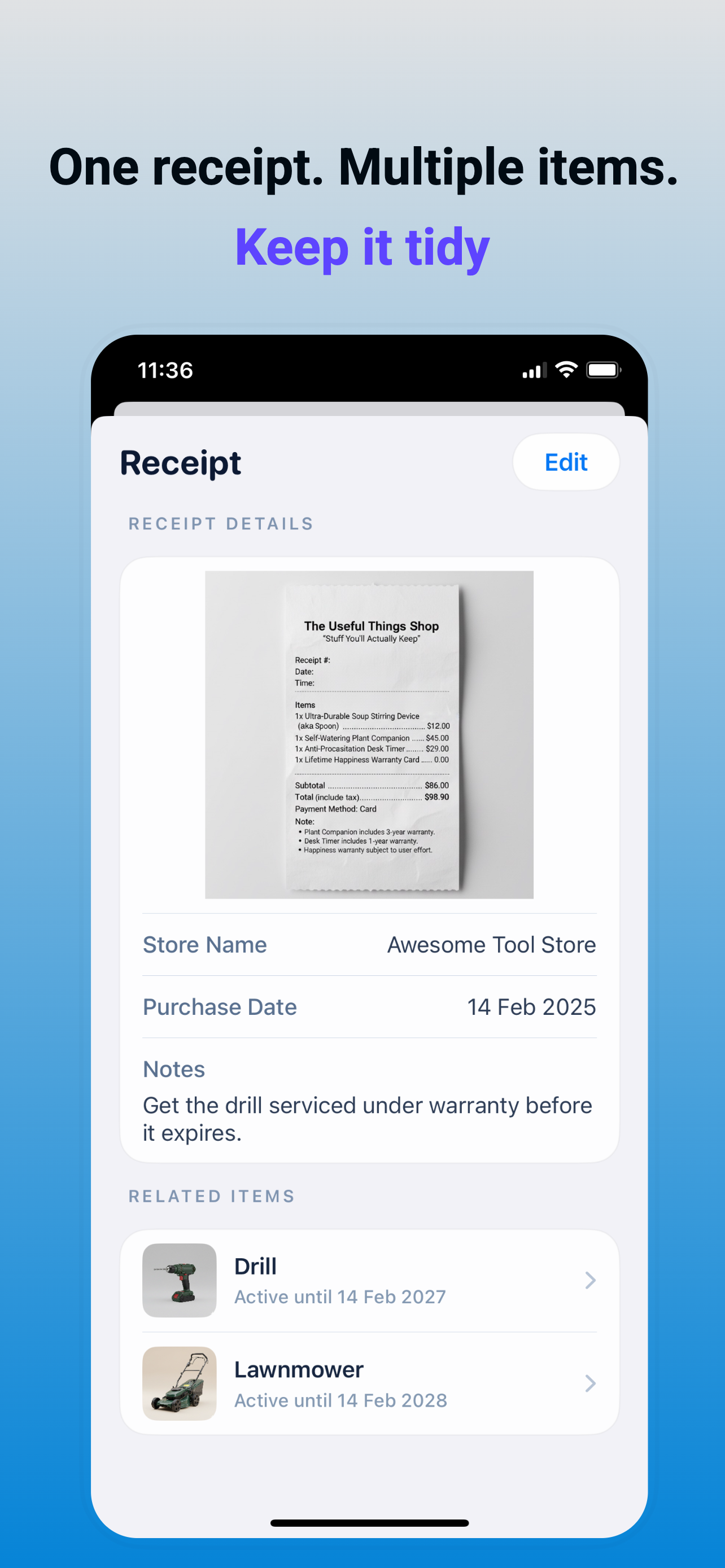 KeepProof - receipt & warranty screenshot 5