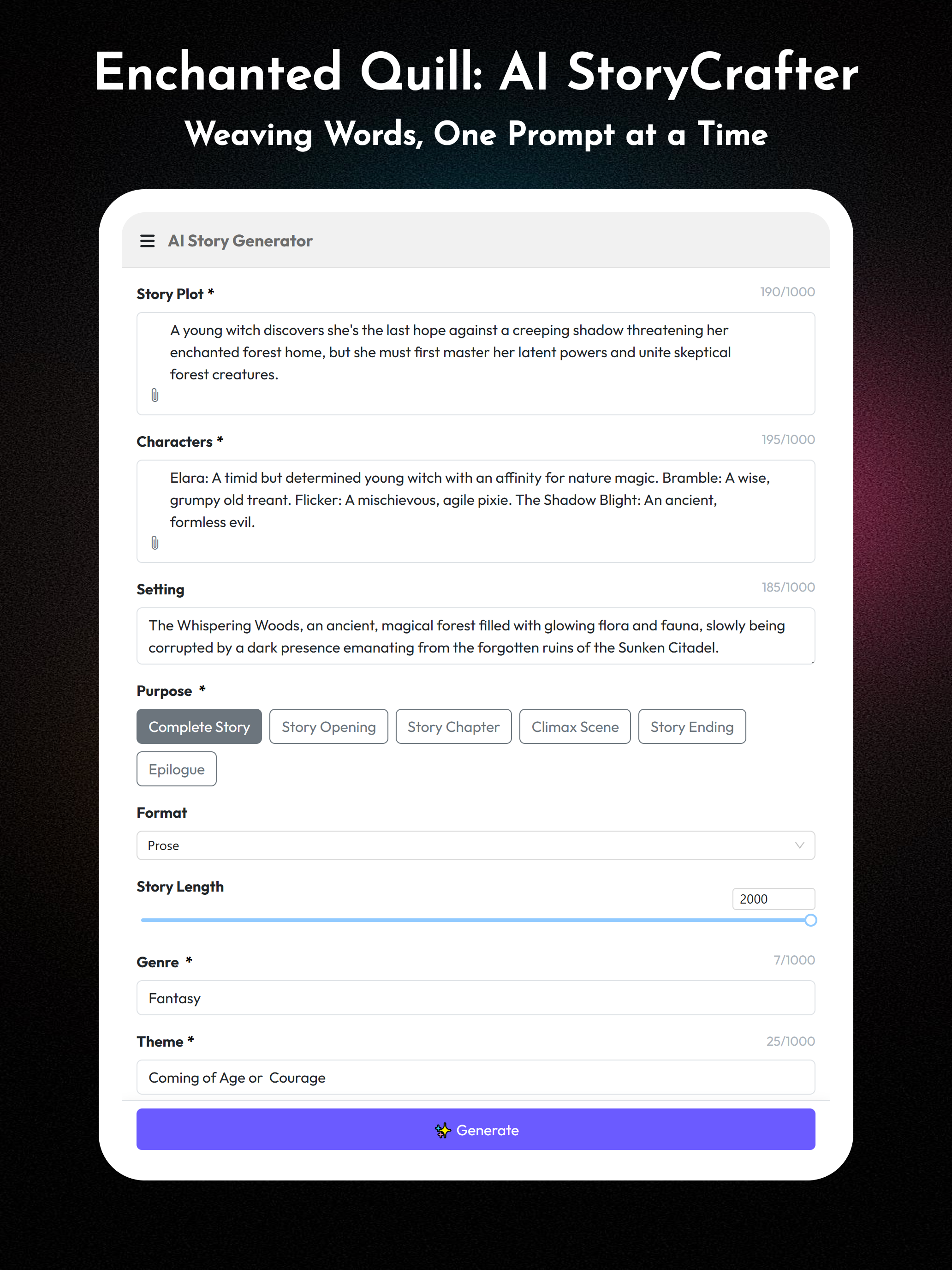 ScriblyGo – AI Story Toolkit