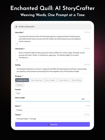 ScriblyGo – AI Story Toolkit iPad screenshot