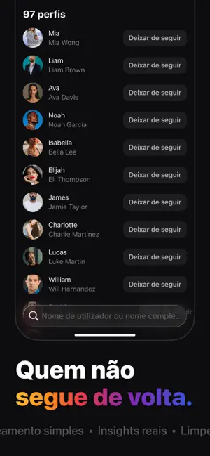 Followers & Unfollowers iPhone screenshot 2