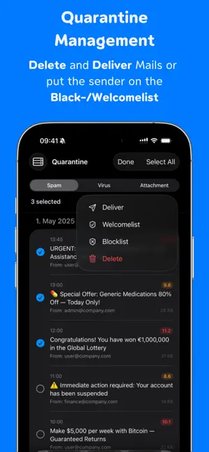 ProxMate® für Mail Gateway iPhone screenshot 2