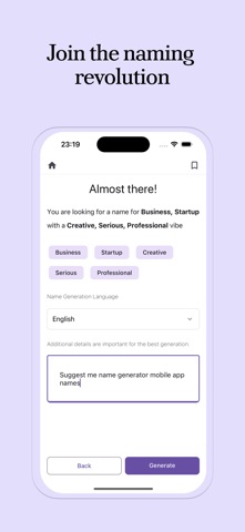 Name Generator: Baby & Brand iPhone screenshot