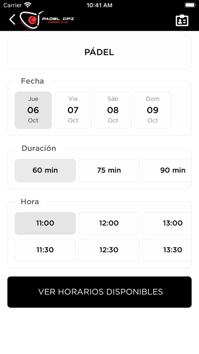 Padel CPI Screenshot