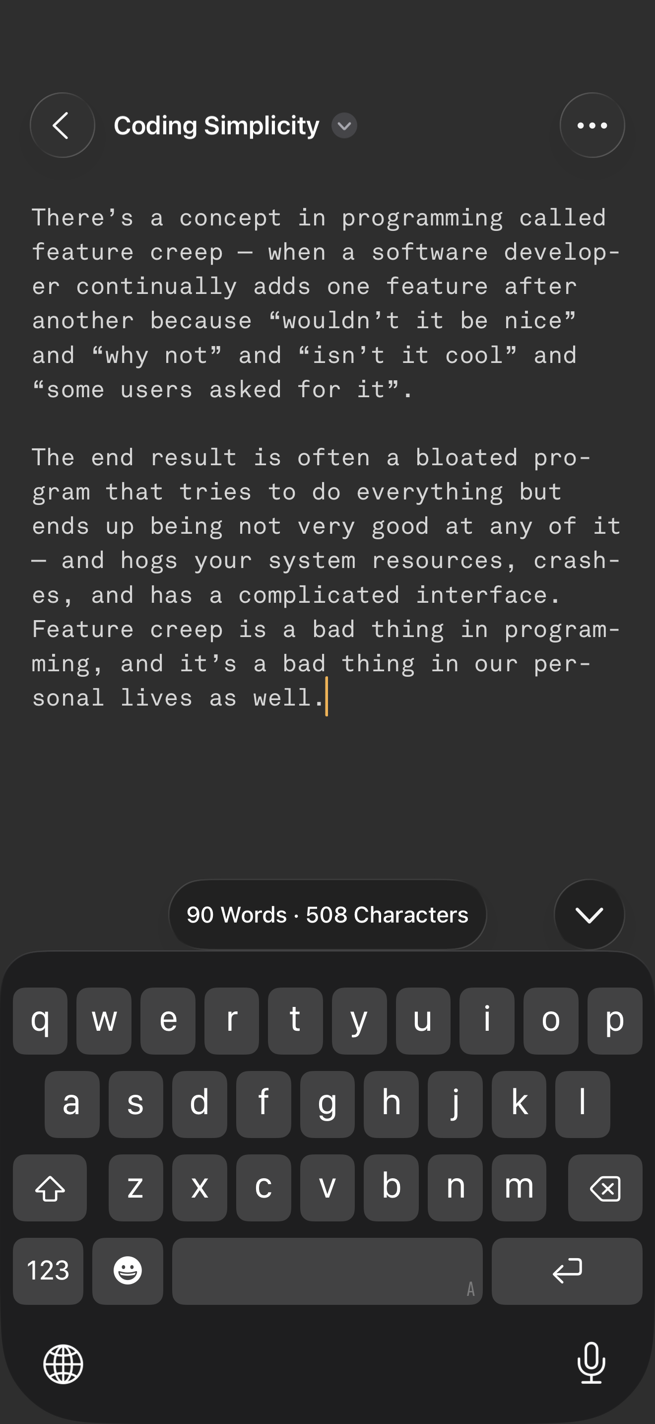 Simpletext screenshot 5