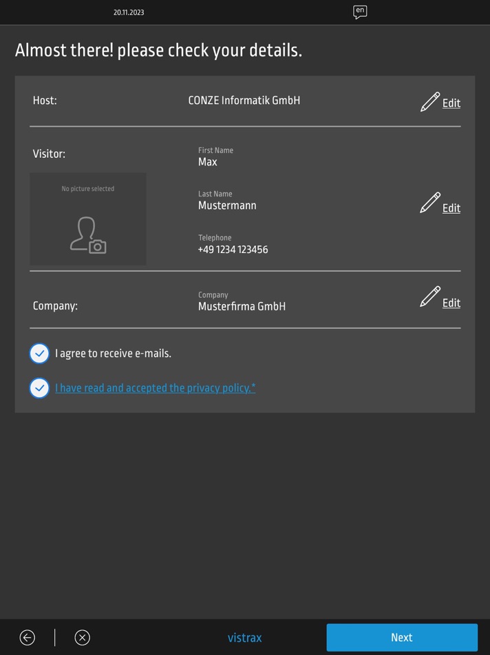 #6. vistrax Self Input (iOS) 由: CONZE Informatik GmbH