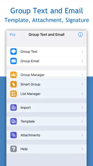 Group RCS SMS and Email screenshot 1