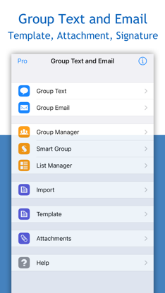 Group RCS SMS and Email screenshot 1