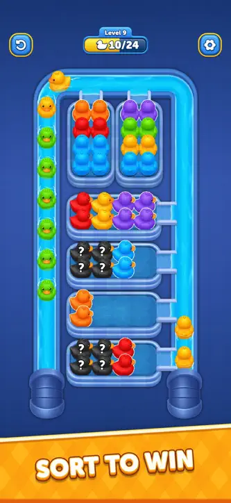 Quack Sort: Loop Puzzle screenshot 2