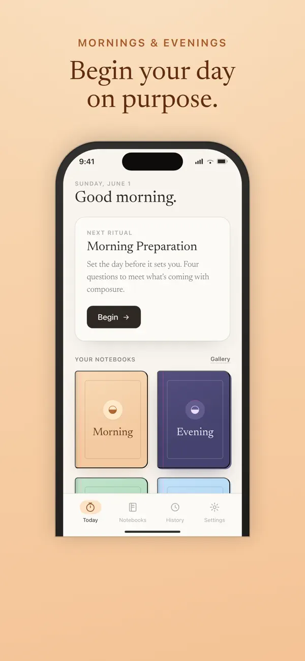 Screenshot #1 pour Hexis: Morning Evening Journal