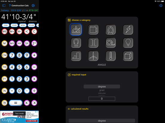 Screenshot #4 pour Construction Calc Lite