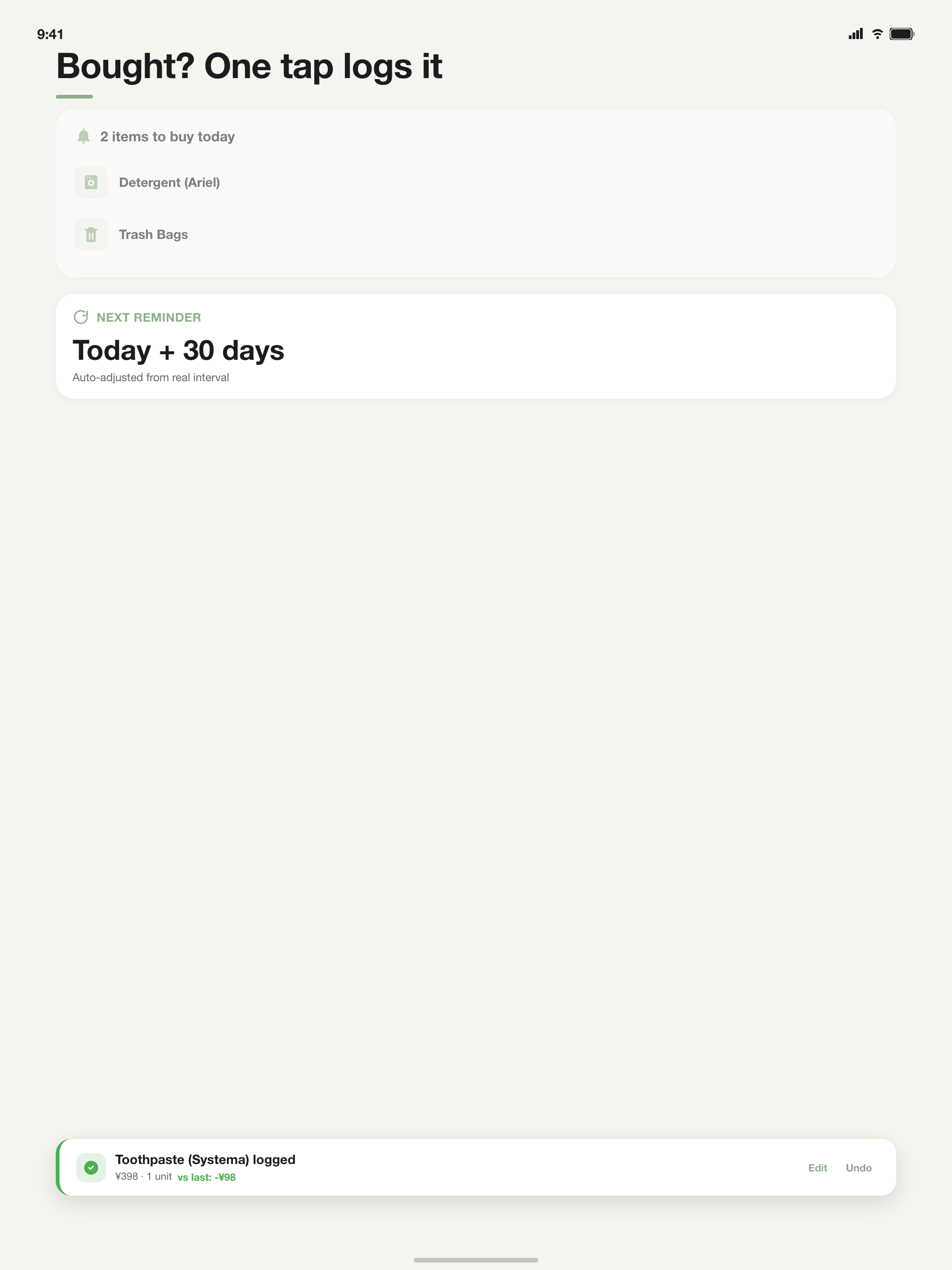 Restock - Supply Reminder screenshot 7