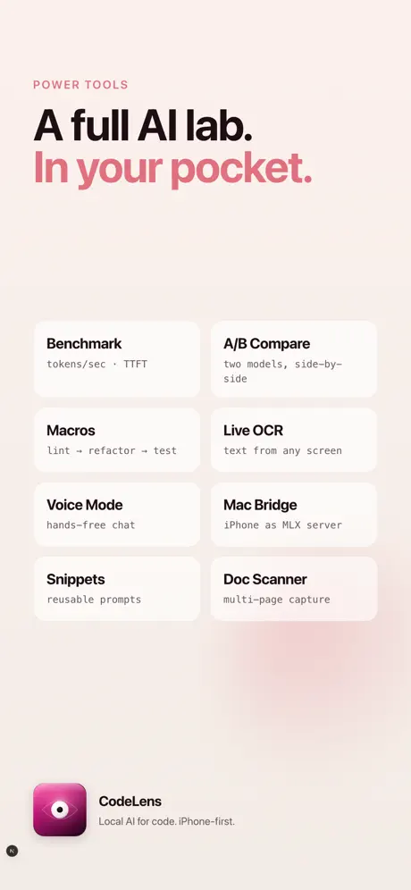 On Device LLM 本地AI工作台应用截图