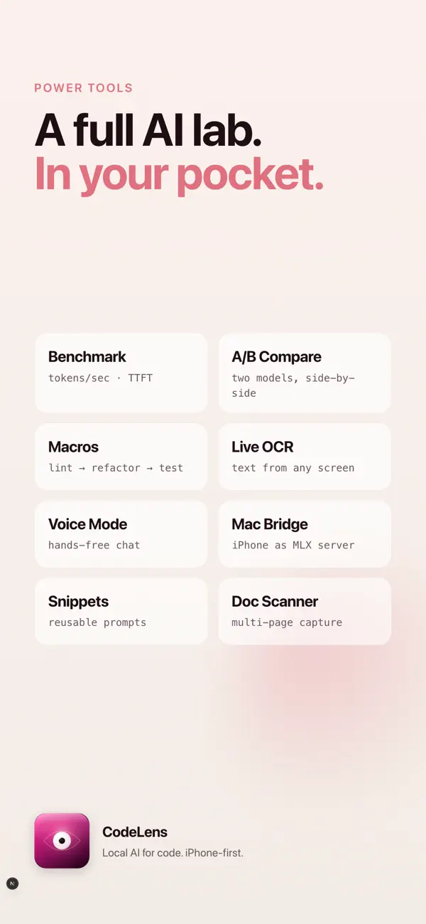 #1. On Device : Local AI Studio (iOS) Von: MESUT CAN YAGCI