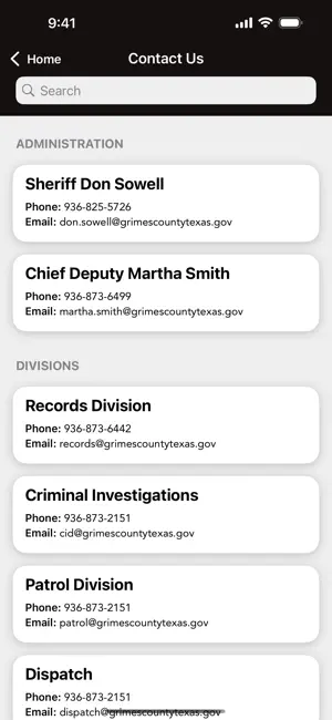 Grimes County Sheriff TX screenshot 2