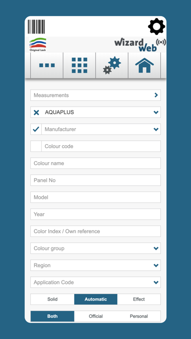 WizardWeb App Screenshot