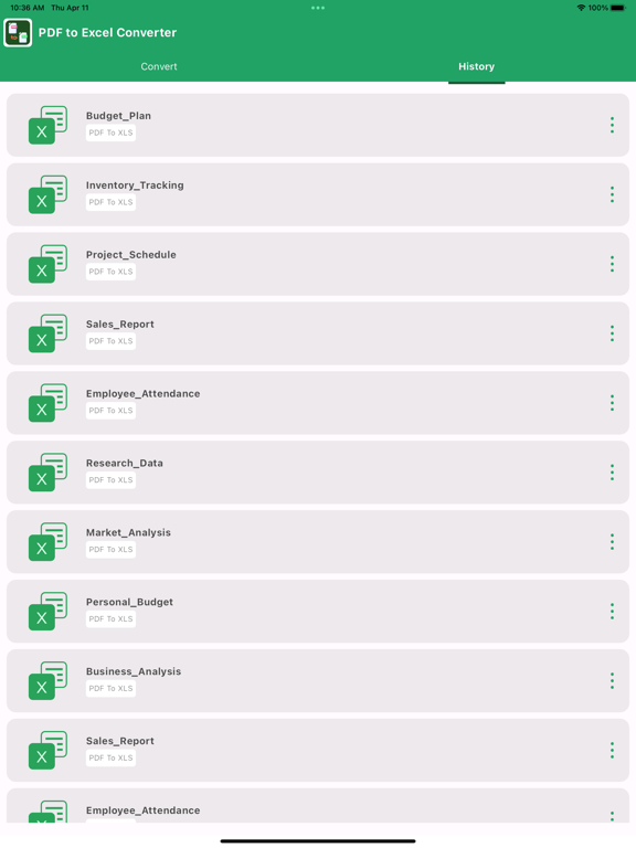 Screenshot #5 pour PDF to Excel Converter.