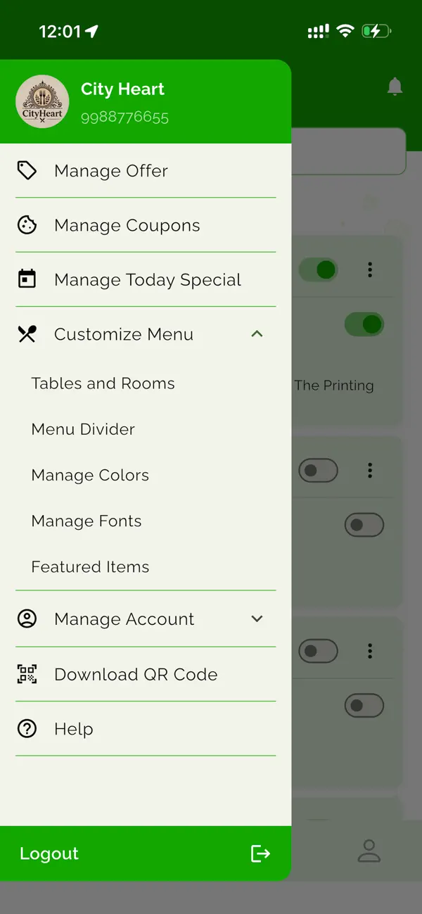 Screenshot #2 pour Menu Bazaar