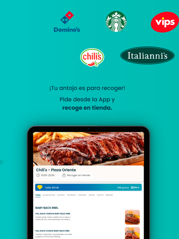 Wow+: ofertas en restaurantes iPad screenshot 4 - Food & Drink app