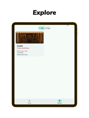 OwnCup iPad screenshot