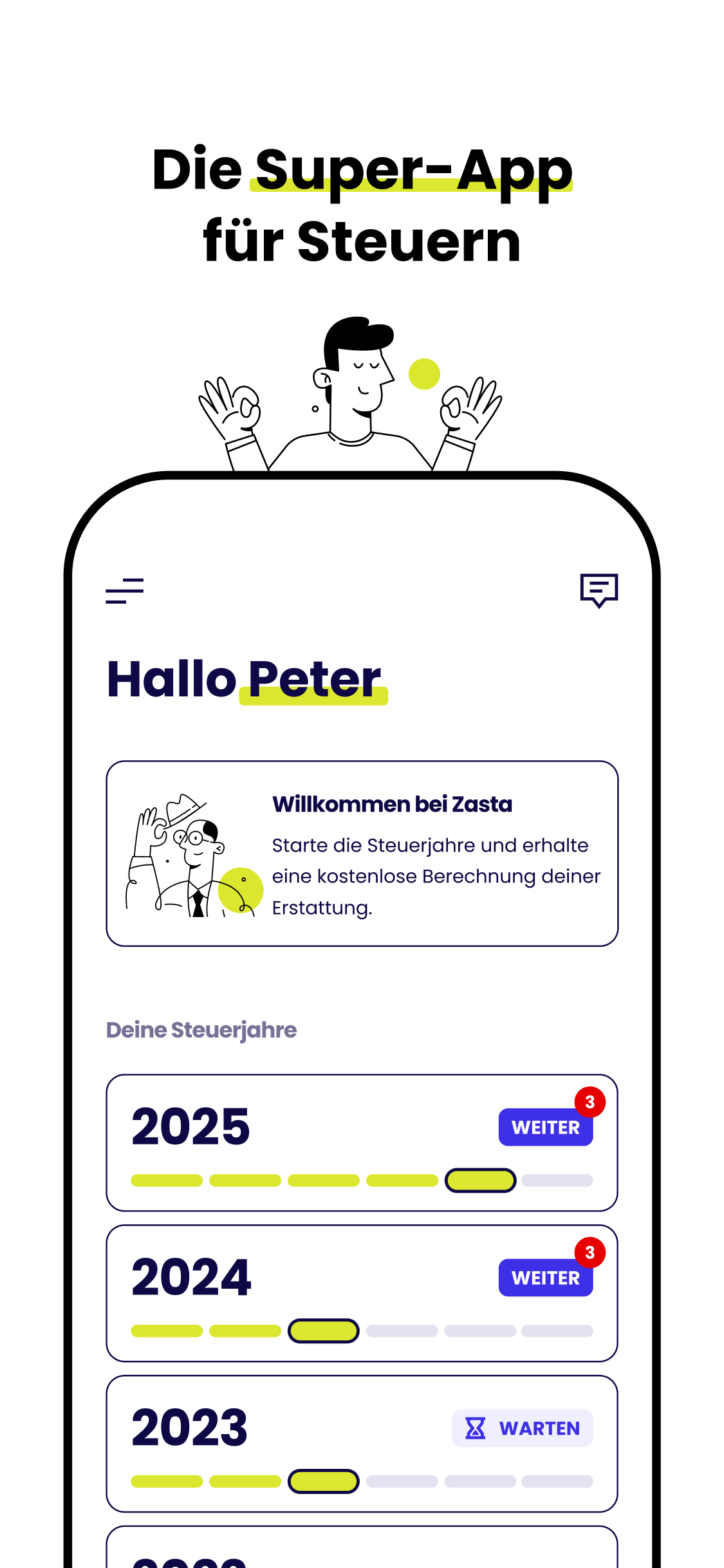 Zasta – Super-App für Steuern screenshot 3