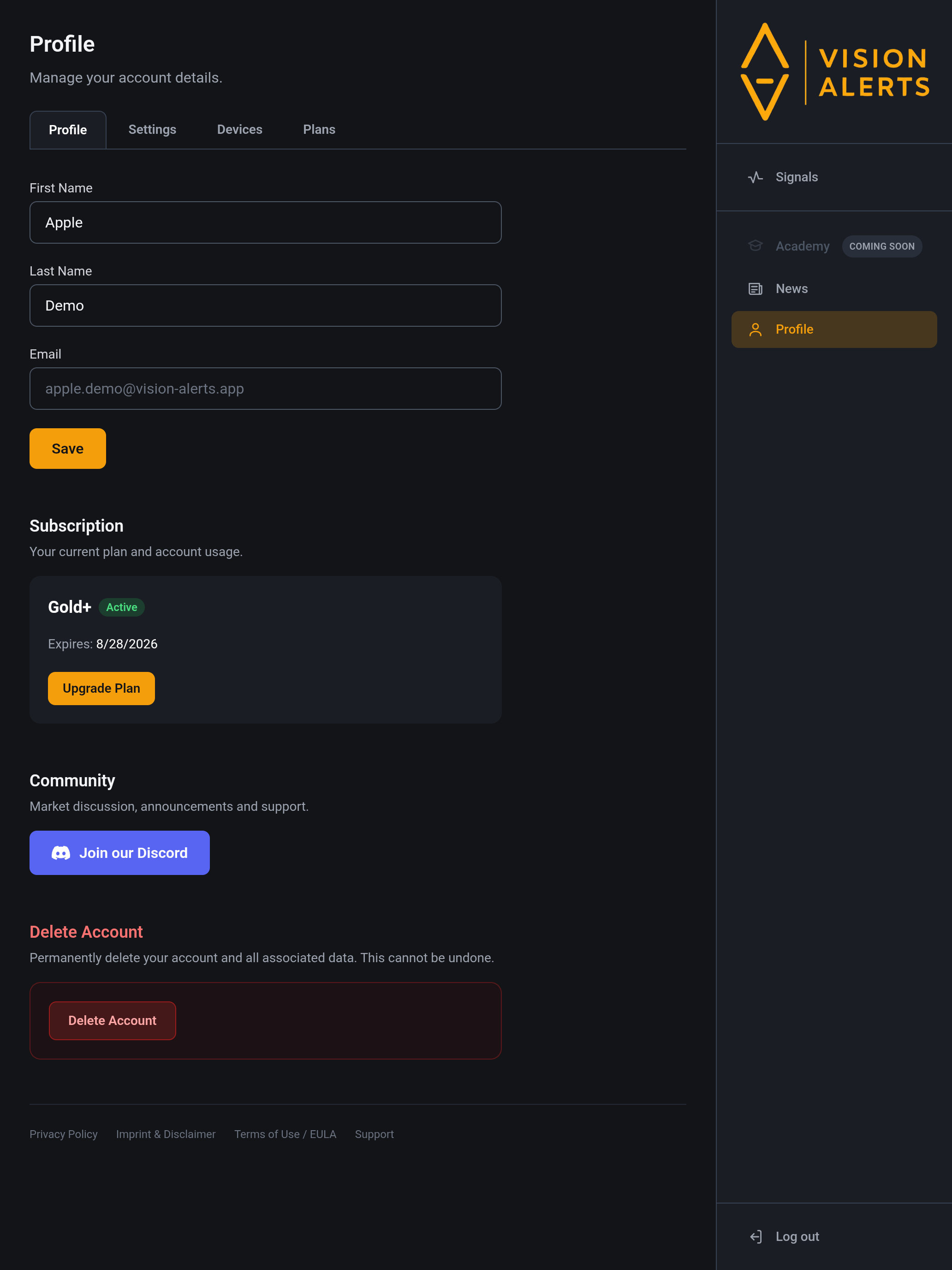 VISION ALERTS screenshot 8