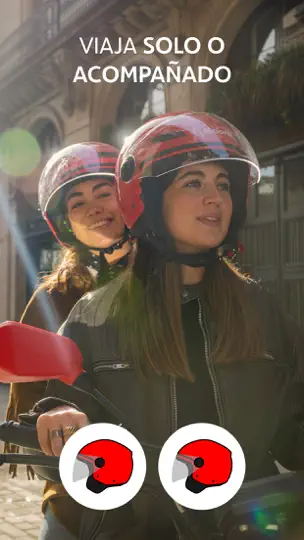 Captura de pantalla de ACCIONA Motosharing Movilidad en iPhone 5