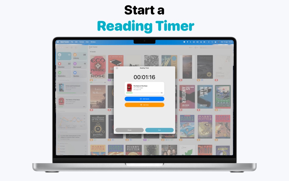 #5. Book Tracker - Reading log (macOS) Podle: Simone Montalto