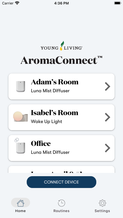 Young Living AromaConnect Screenshot