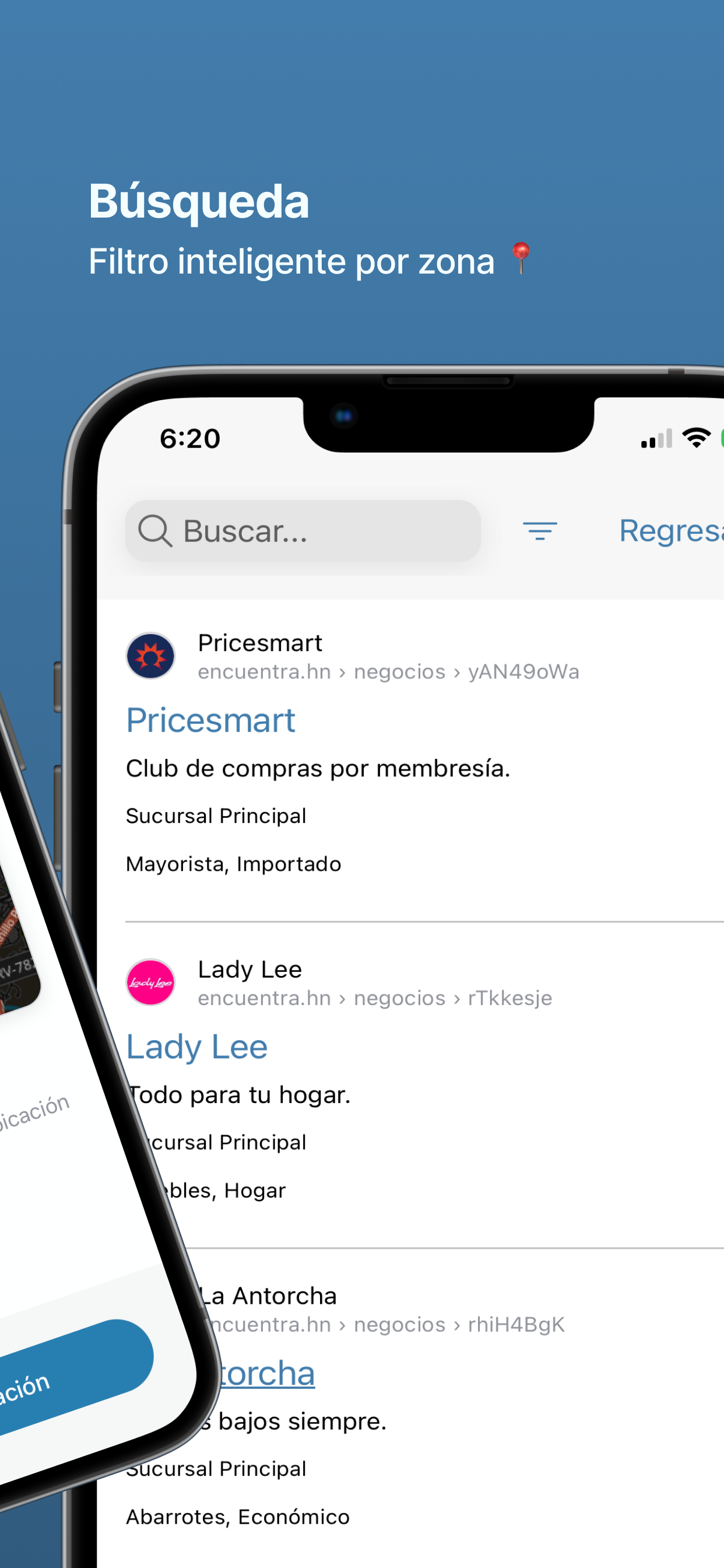 Encuentra HN - Negocios screenshot 3