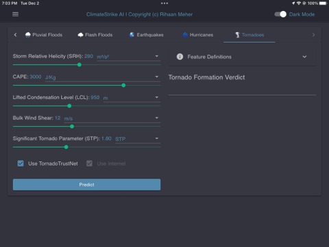 ClimateStrike AI iPad screenshot 6 - Weather app
