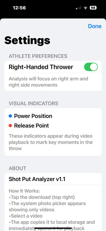 Shot Put Analyzer screenshot 2 of 10