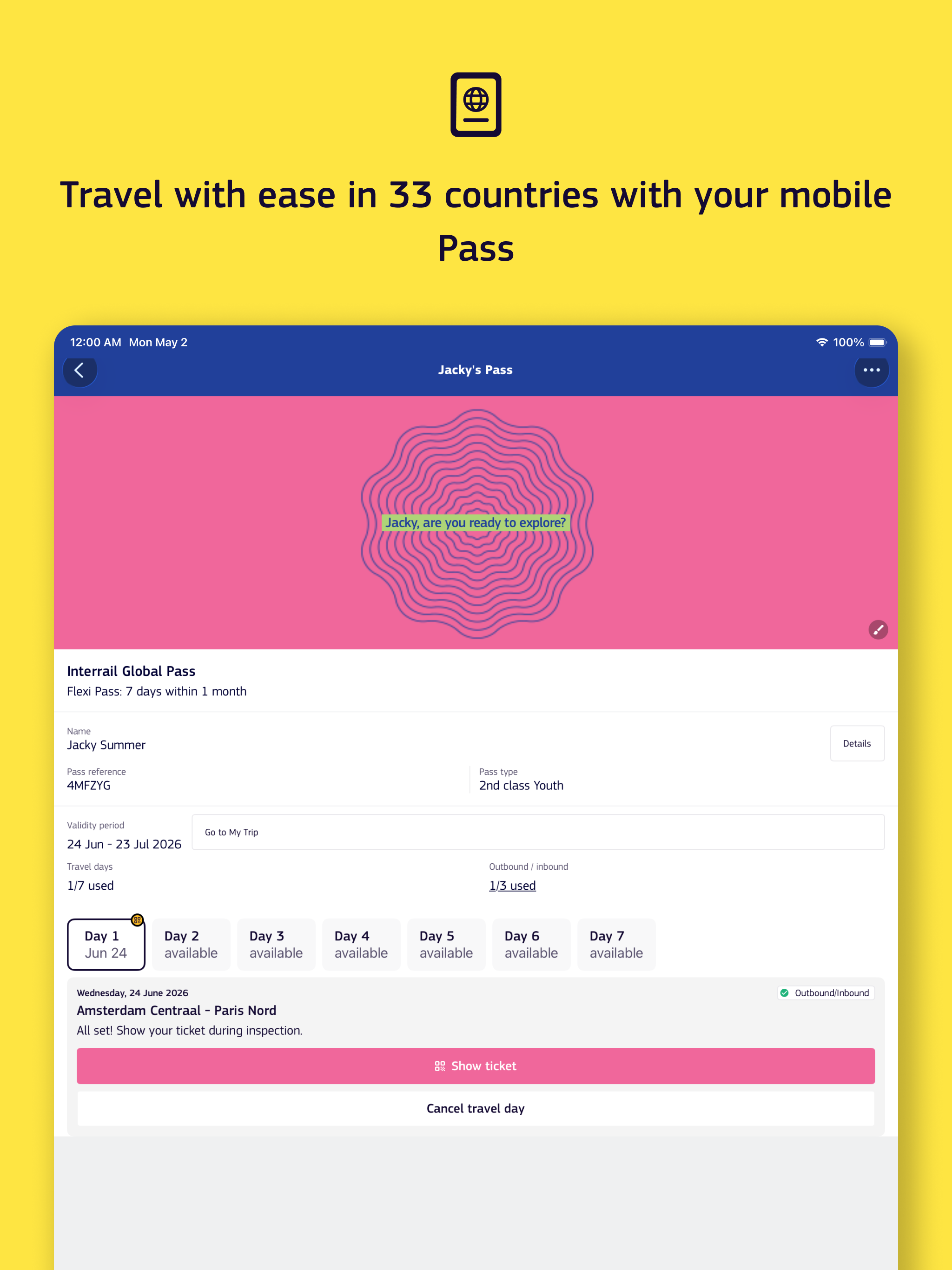 DiscoverEU Travel App screenshot 9