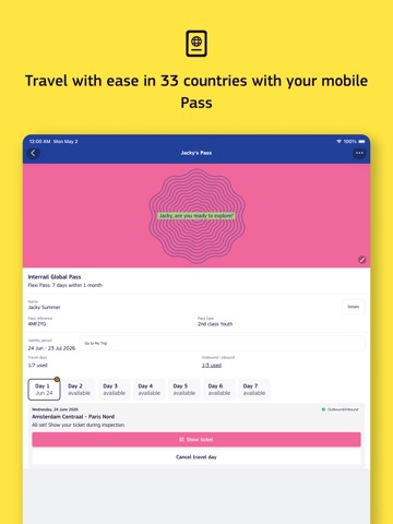 DiscoverEU Travel App iPad screenshot 3