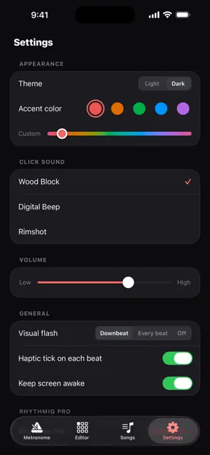 Rhythmiq - Metronome screenshot 4