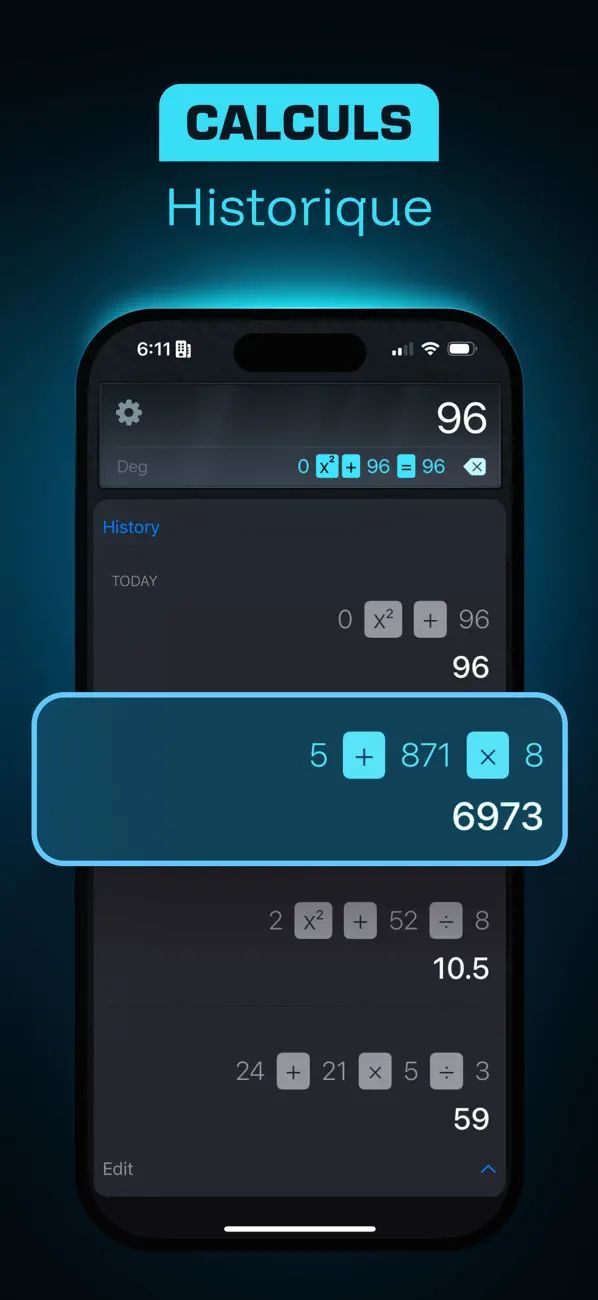 Screenshot #3 pour Calculatrice⁼