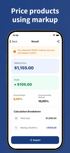 Profit Margin Calculator Pro screenshot 4