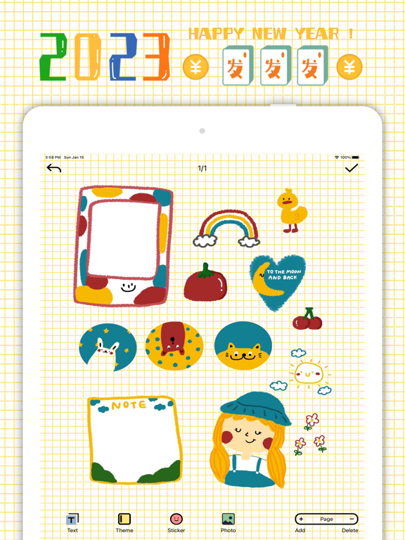 Lucky journal - Cute Diary iPad screenshot 2 - Lifestyle app