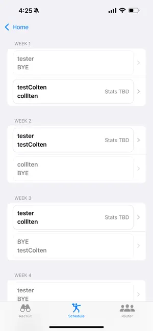 College Fantasy Football screenshot 4