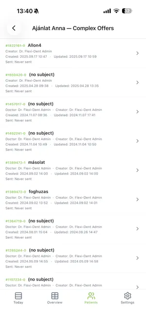 Flexi orvos-alkalmazás screenshot 4