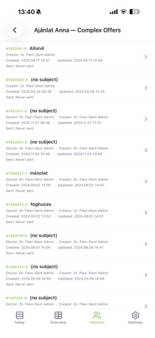 Flexi orvos-alkalmazás screenshot