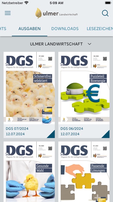 Ulmer Landwirtschaft Screenshot