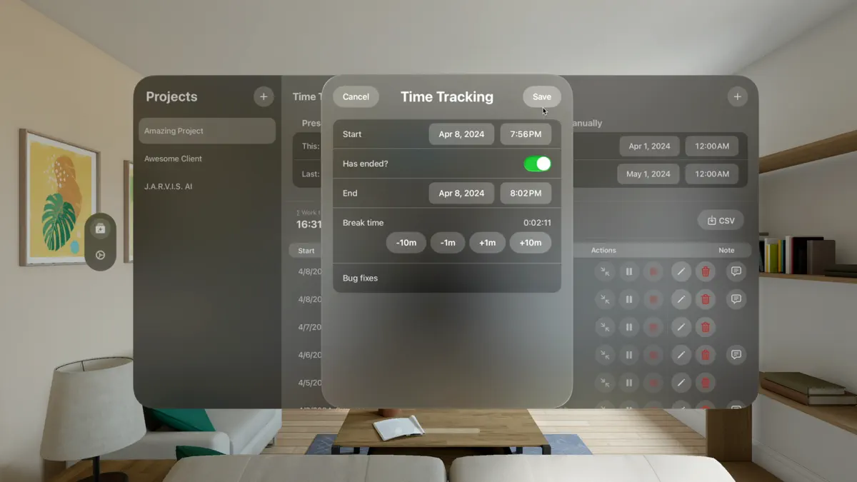 FreelanceKit: Time Tracking screenshot 2