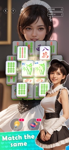 Mahjong Solitaire：Heir& Girls iPhone screenshot