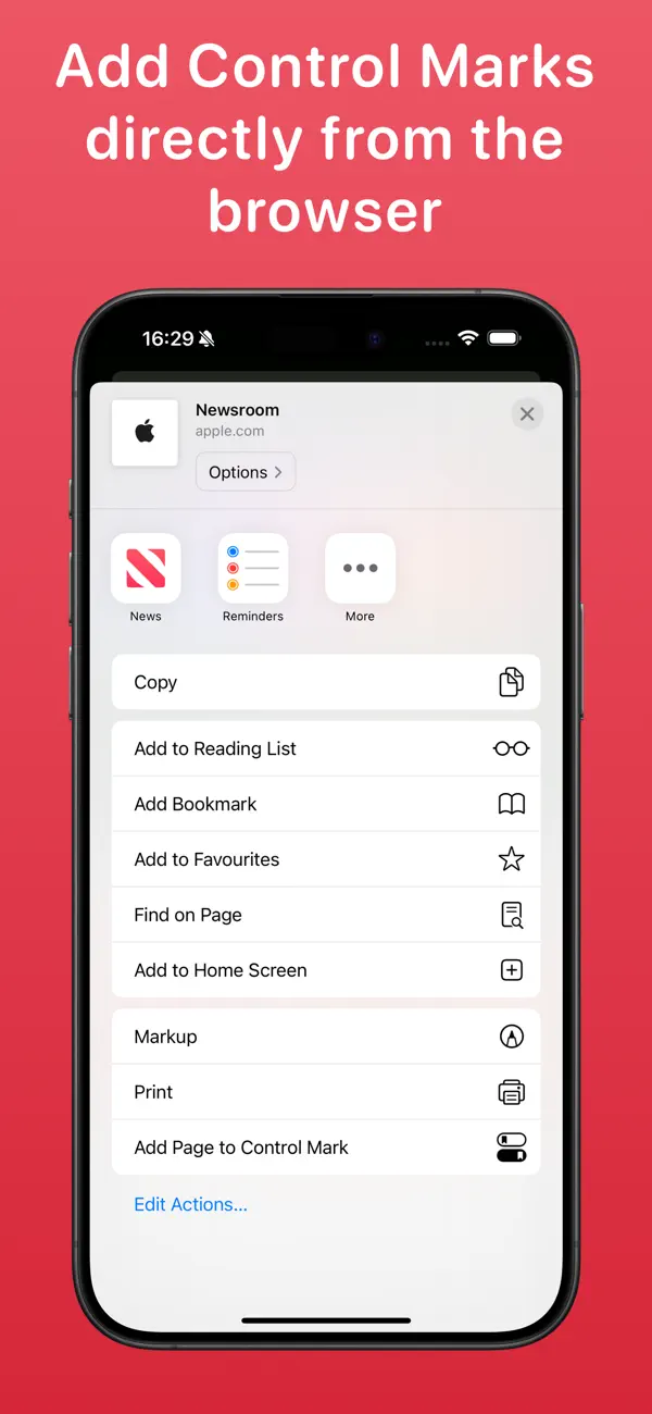 #3. Control Mark (iOS) Ved: Arno Appenzeller