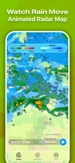 Rain Radar Pro - Live Forecast Screenshot