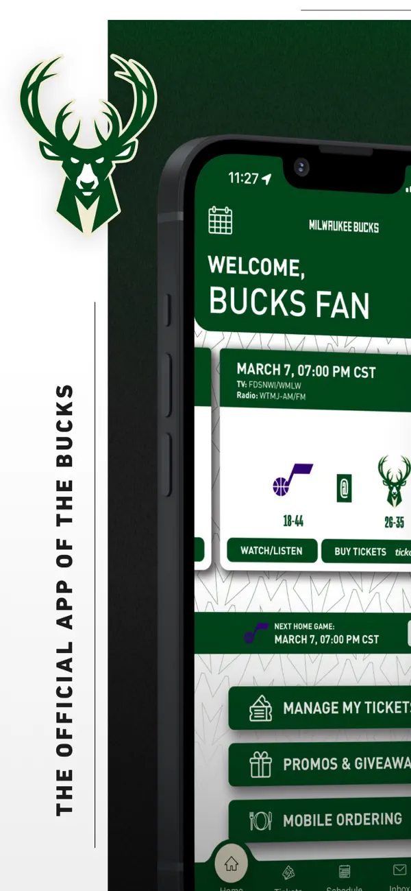 Screenshot #1 pour Bucks & Fiserv Forum App