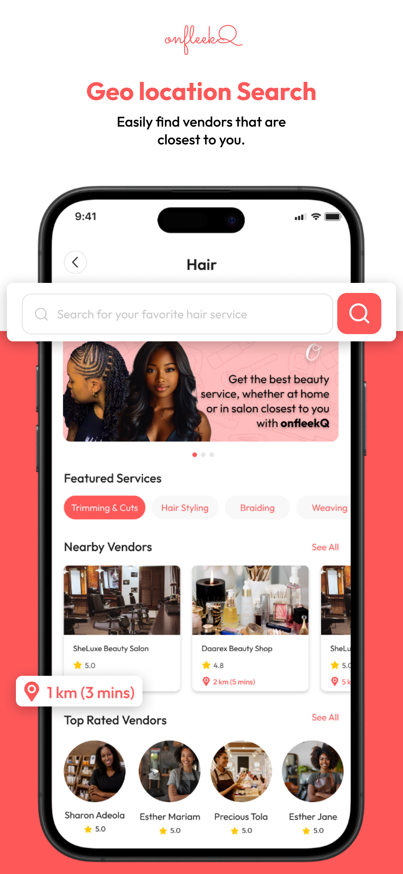 onfleekQ -Book Beauty Services