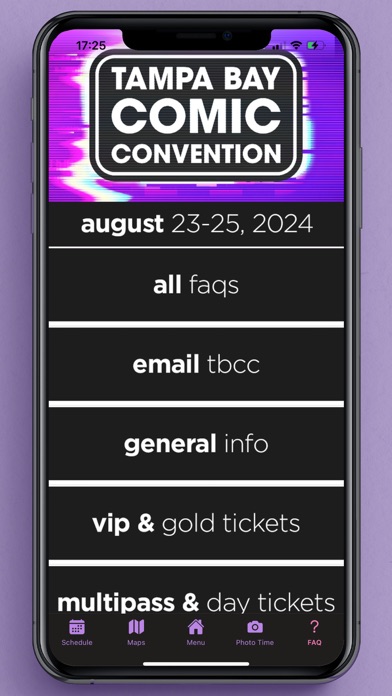 Tampa Bay Comic Convention 25 iPhone screenshot 3 - Entertainment app