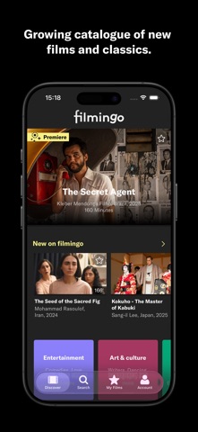 filmingo Arthouse Streaming Screenshot 1 of 4